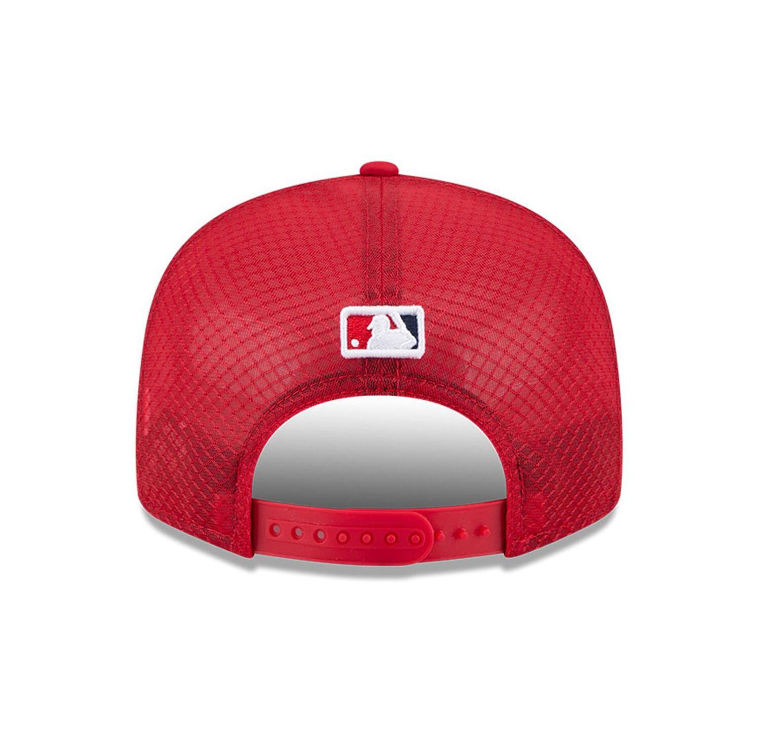 Men's Red Los Angeles Angels 2026 Batting Practice 9FIFTY Snapback Hat