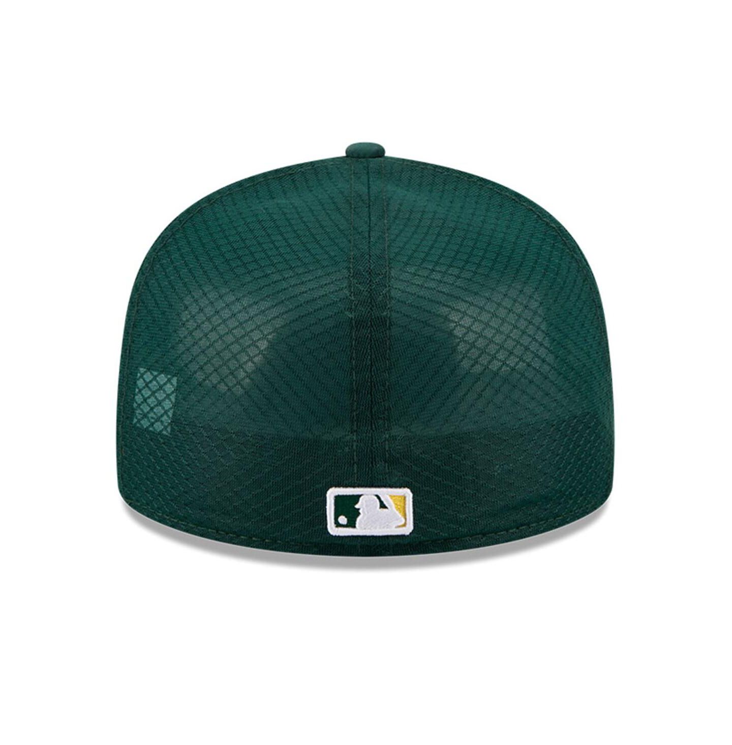 Мужская кепка New Era Green Athletics 2026 Batting Practice 59FIFTY Fitted Hat — фото 4