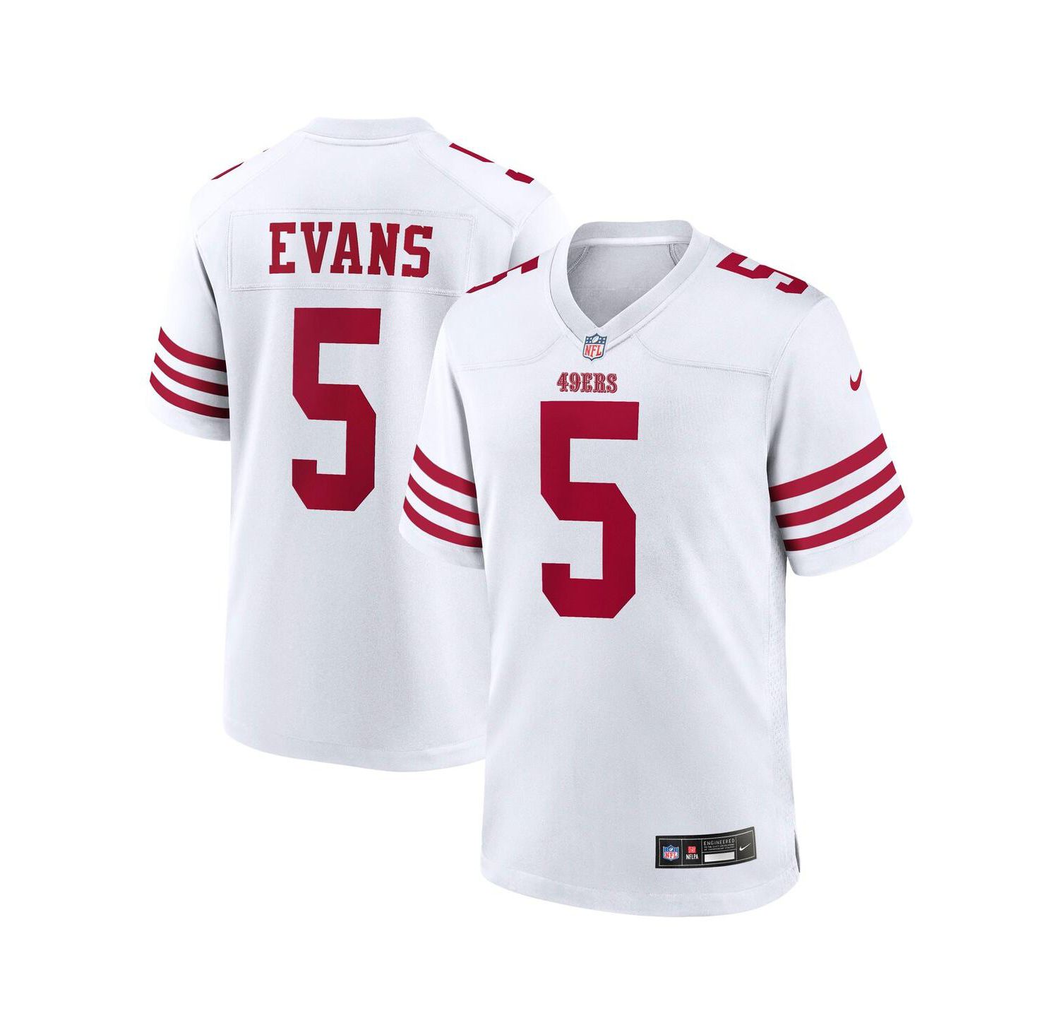 Men's Mike Evans Men's White San Francisco 49ers Game Jersey