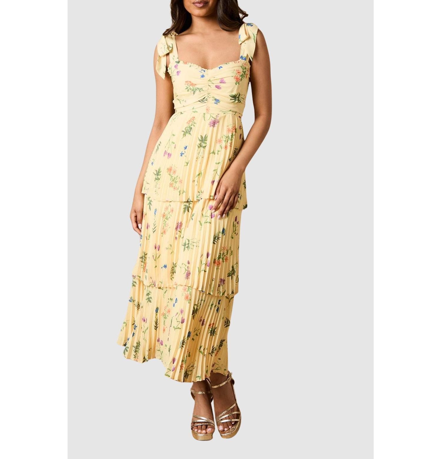 Women's Tie Shoulder Midi Dress