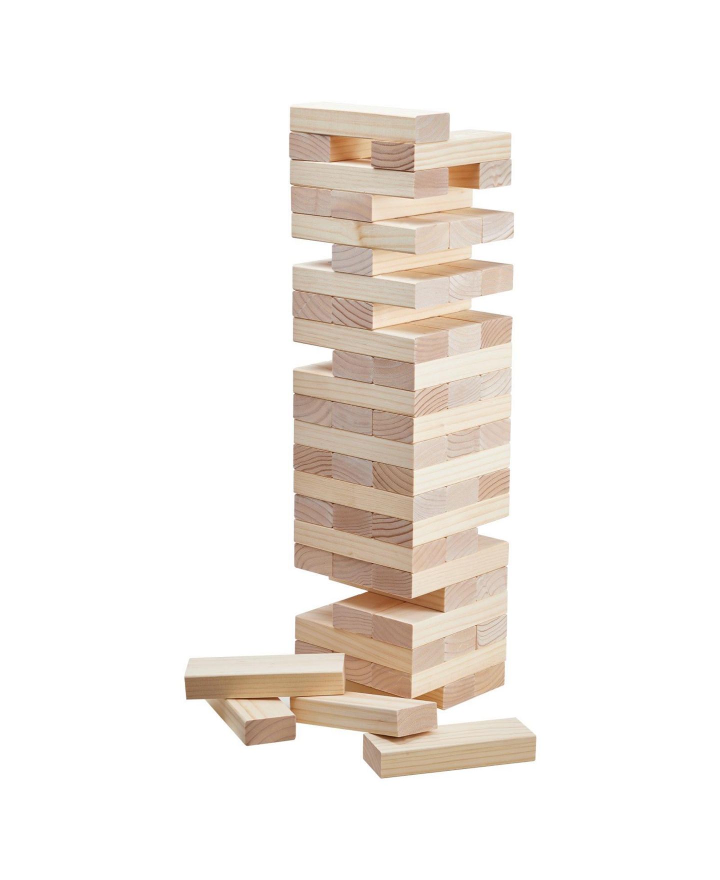 Детская игрушка Mecale Giant Tumbling Tower 60-Block Stacking Game, Ages 3+, цвет: Коричневый — фото 9