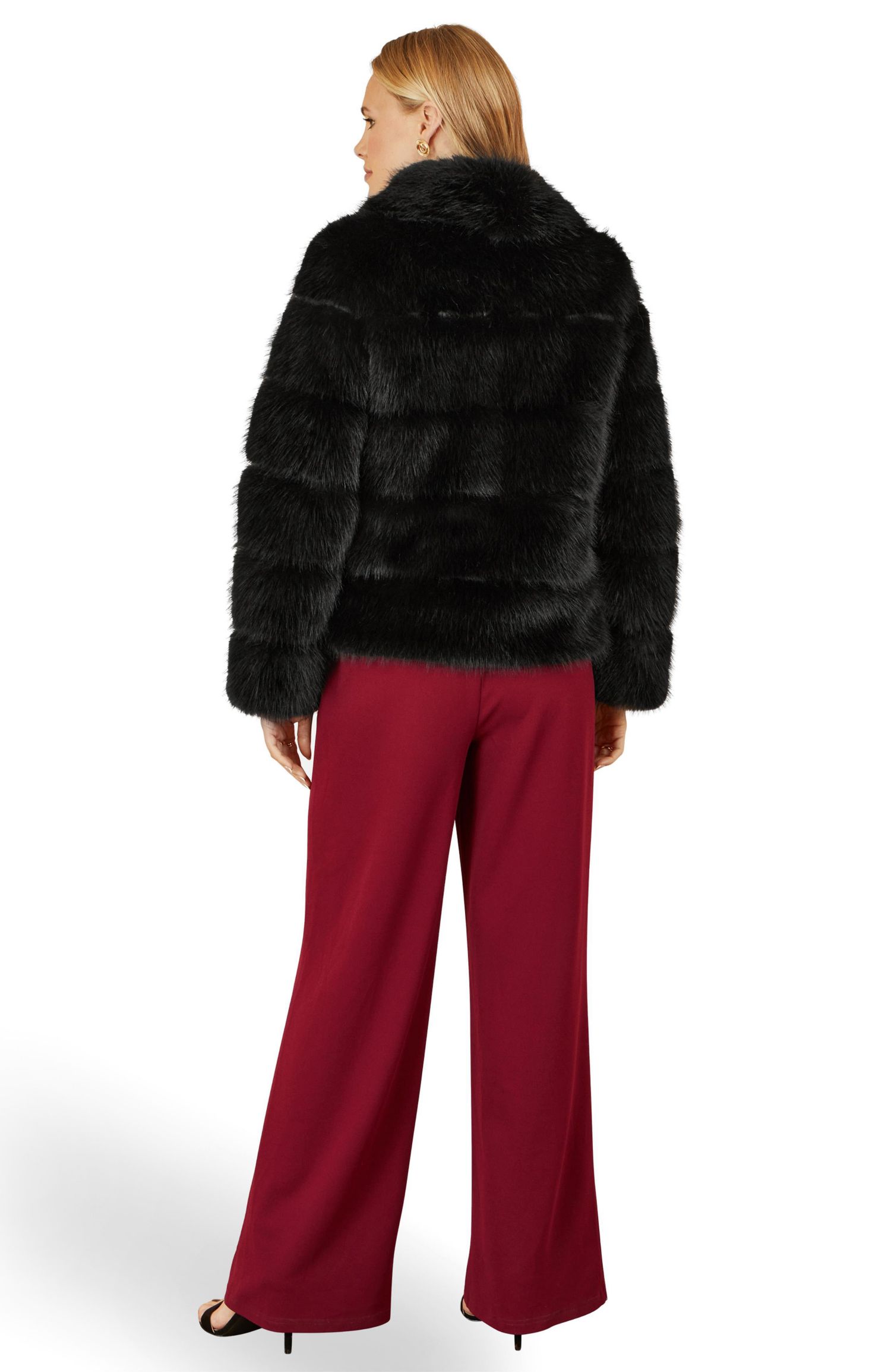 Women's Luxe Faux Fur Coat