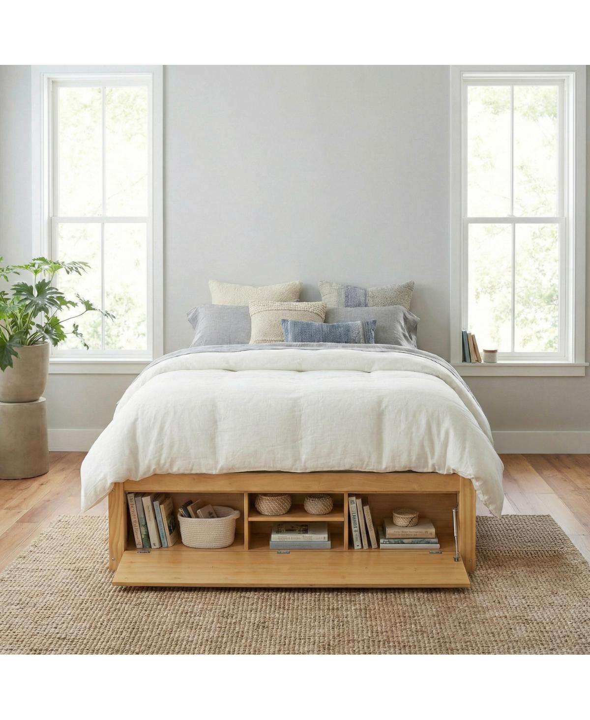 Streamdale Furniture Platform Bed w/ 4 Drawers and Lift Storage