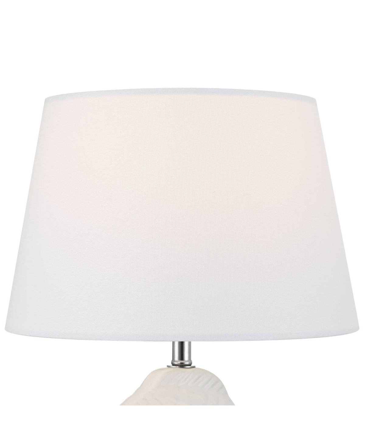 360 Lighting Finely 13 1/2" High Tropical Fish Small Modern Accent Table Lamp White Finish Ceramic Single Living Room Bedroom