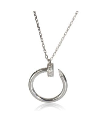 White Gold Diamond Juste Un Clou Necklace