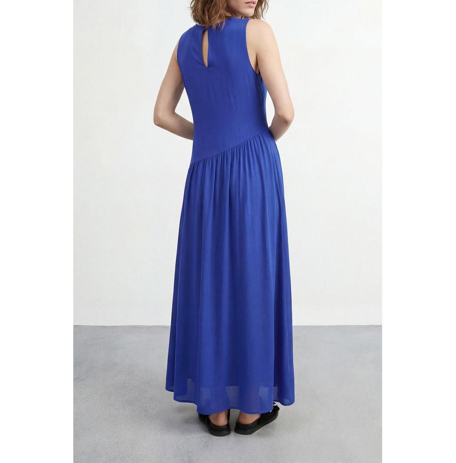 Women's Dropped Waist Chiffon Tiered Maxi Dress