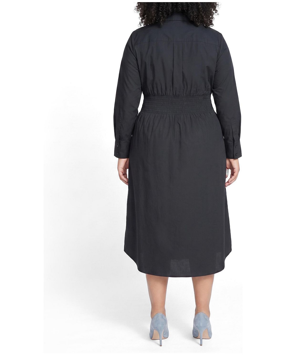 Universal Standard Plus Size Hamptons Smocked Shirtdress view 2 — MAYCSS fashion products