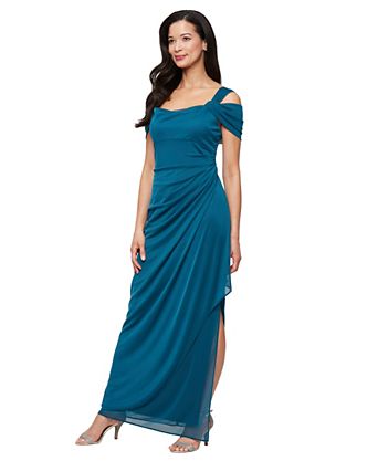 alex evenings petite mother of the bride dresses a ruched waist detail Alex Evenings Wrap Petite Mother