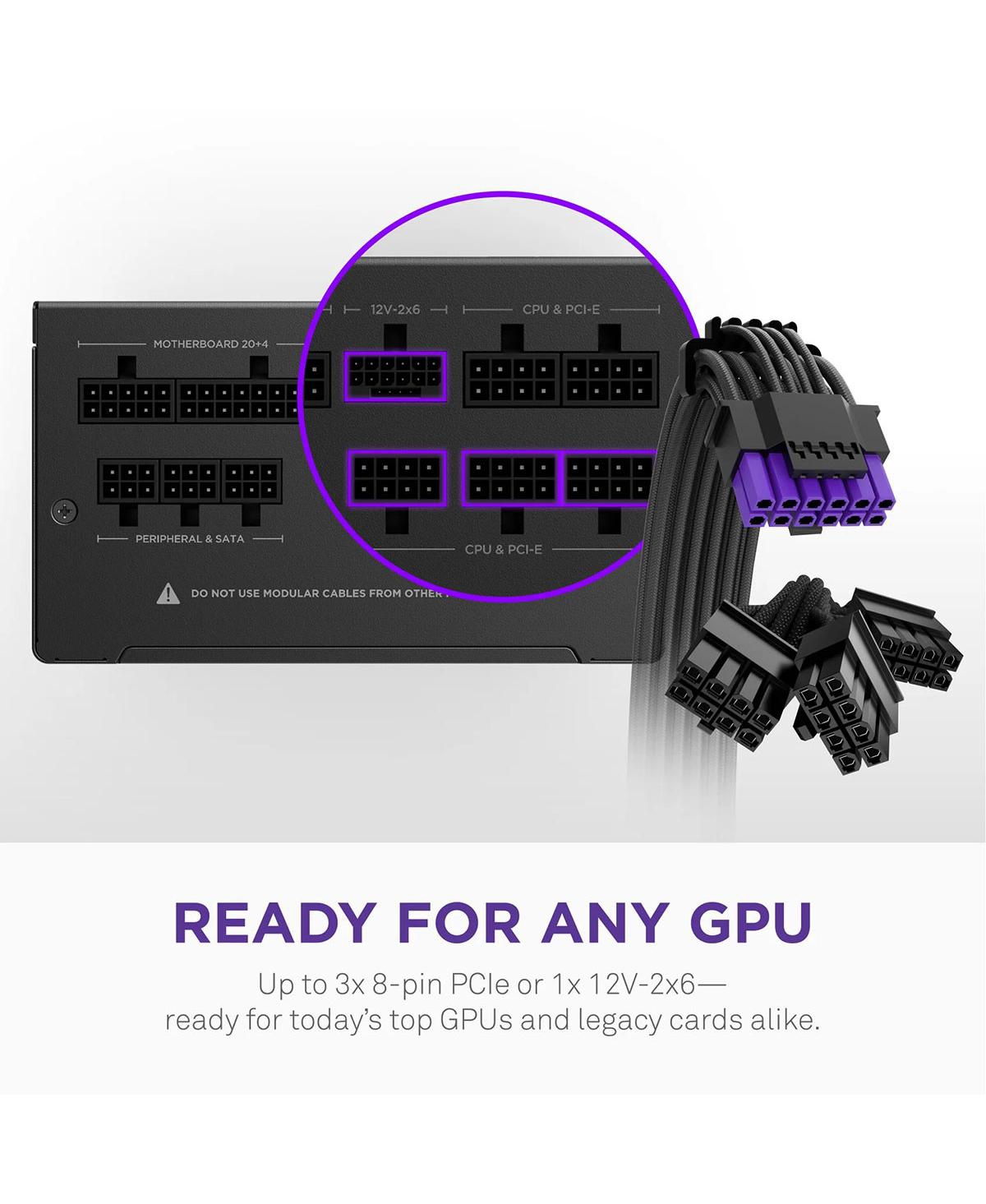 Nzxt C850 Gold Core 850W 80+ Gold Certified Fully Modular Atx 3.1 Power Supply Unit