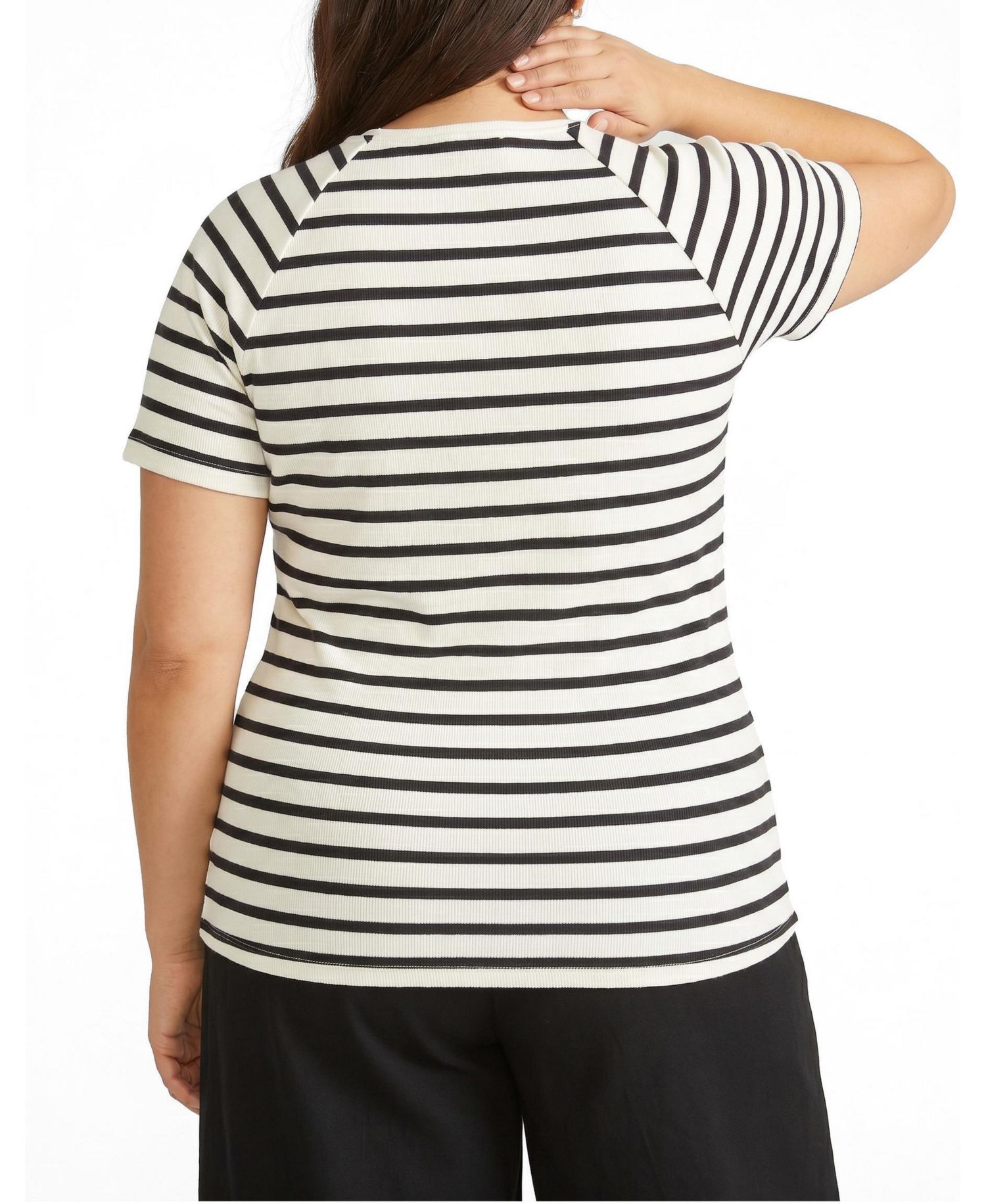 Plus Size Carey Ribbed Sweetheart Tee