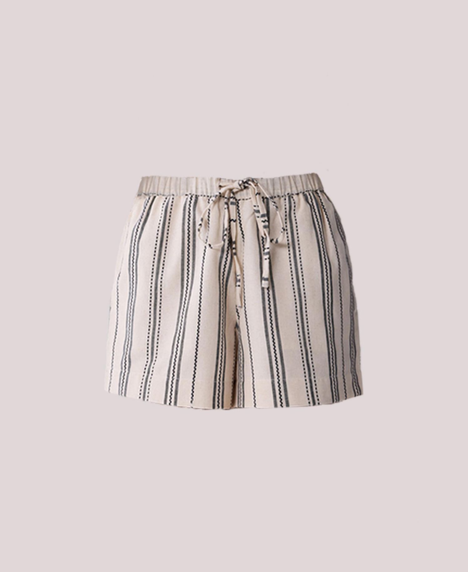 Women's Regular Drawstring Shorts in Stripes