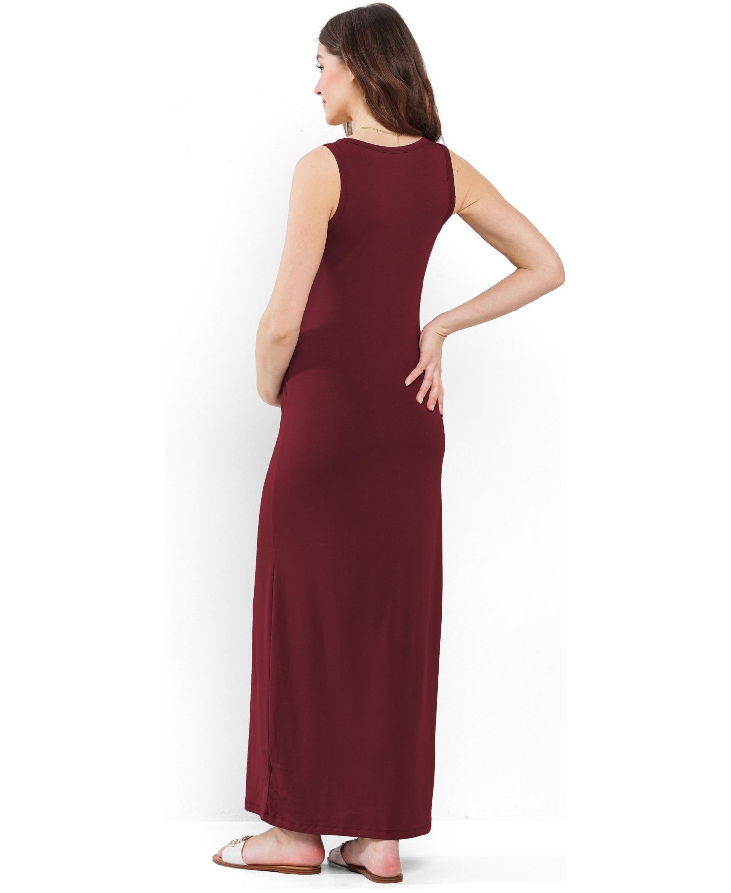 Women's Scoop Neck Sleeveless Maxi Dress