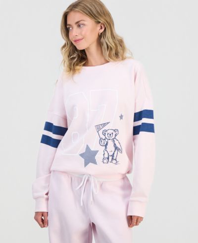 Rebel Veil Juniors' Varsity Applique Crewneck Sweatshirt