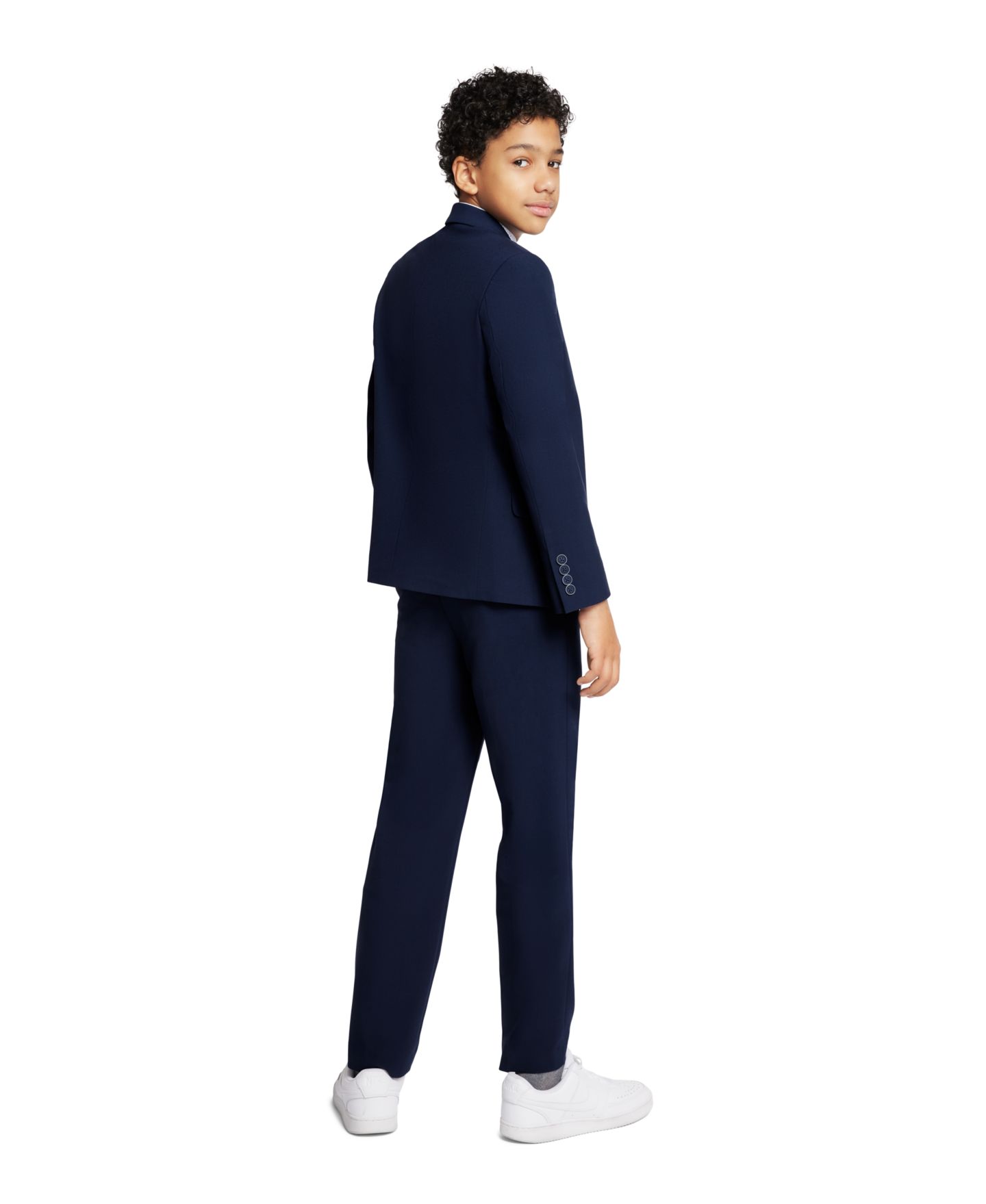 Пиджак Calvin Klein Slim Fit Infinite Stretch Suit Jacket для мальчиков, цвет: Тёмно-синий — фото 2