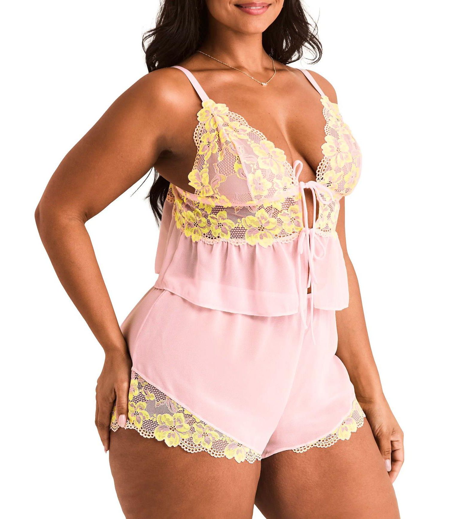 Plus Size Tammy Camisole & Shorts Set Lingerie