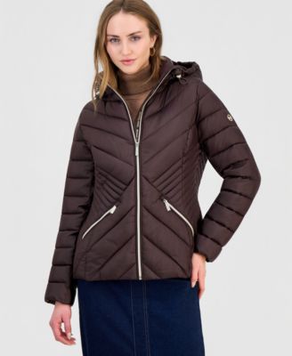 Michael Kors Women's Hooded Packable Puffer Coat