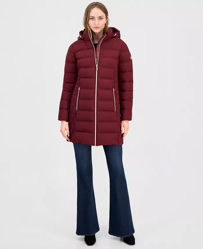 Women's Hooded Packable Puffer Coat - thumbnail 8