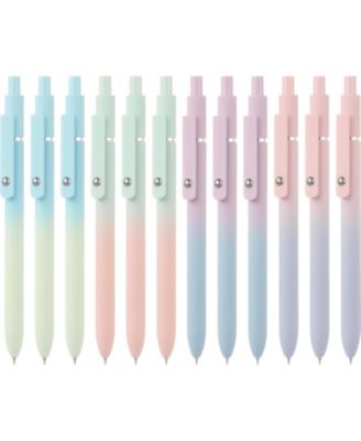 Cute Retractable Gel Pens 0.5mm Quick Dry Smooth Writing