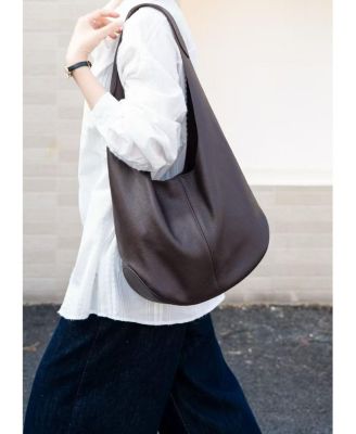 Arc Leather Crescent Hobo Bag Soft Pebbled Shoulder Bag Casual Slouchy Handbag thumbnail 3