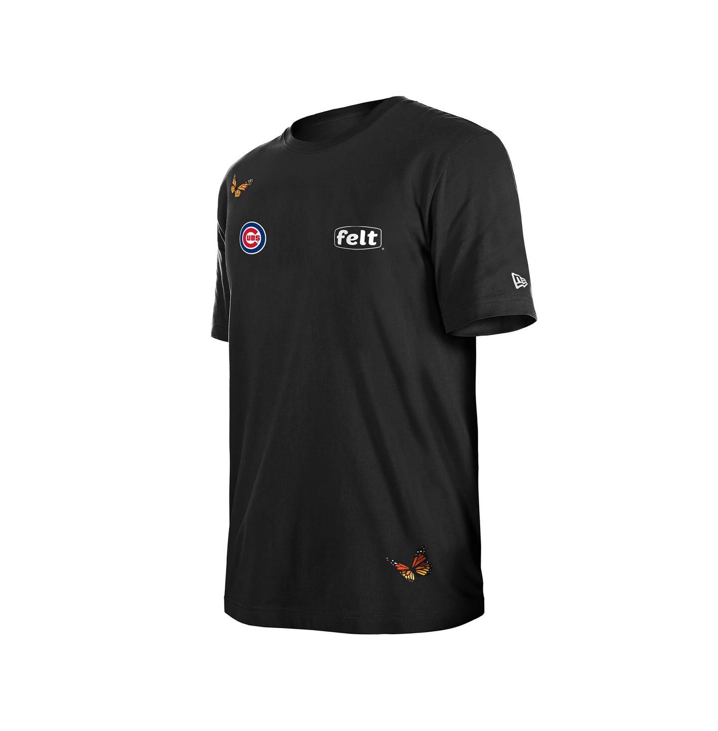 Мужская футболка New Era x Felt Black Chicago Cubs — фото 2