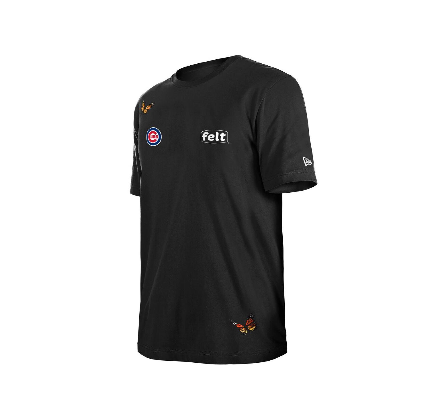 x Felt Men's Black Chicago Cubs T-Shirt