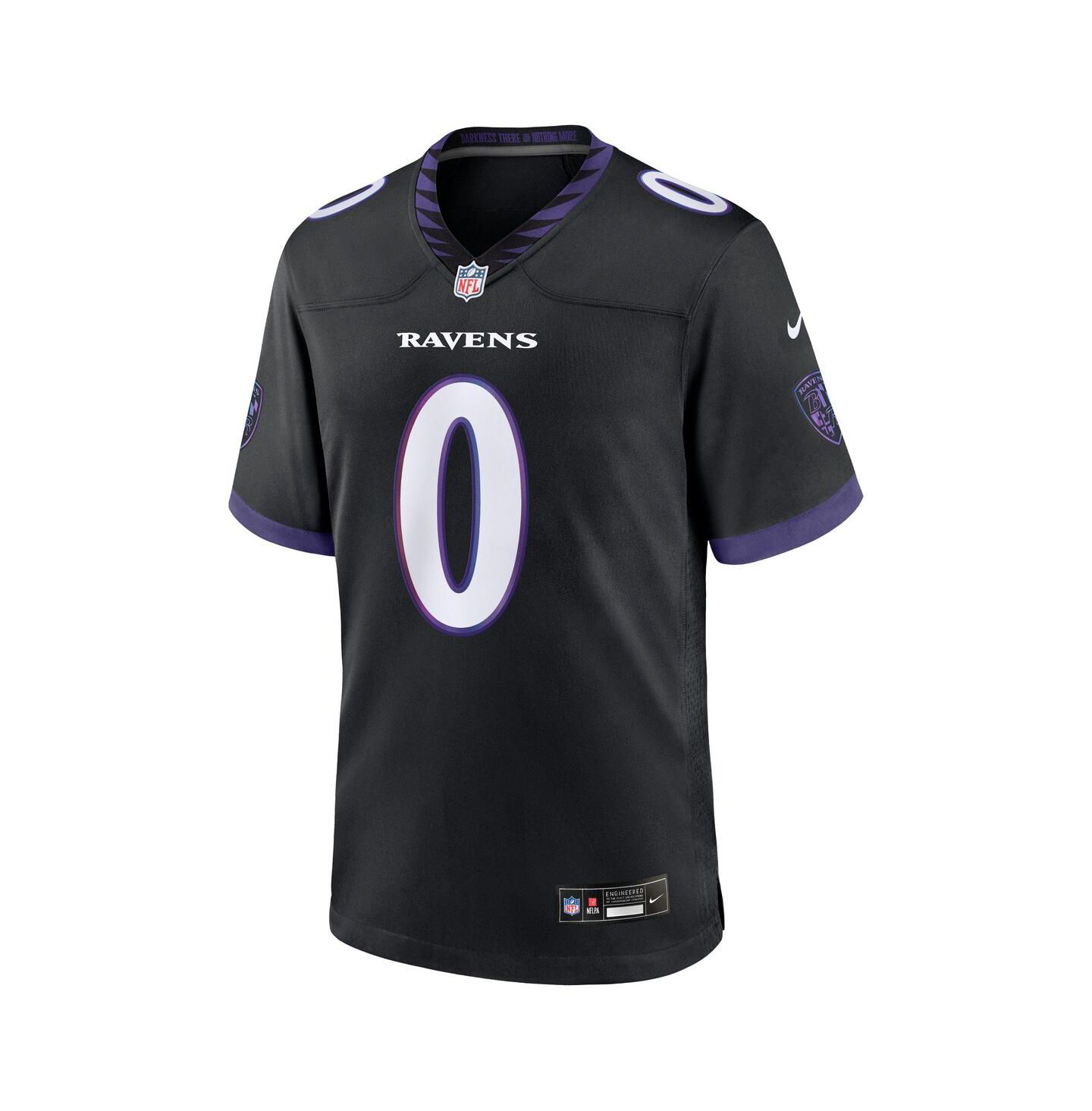 Мужской топ Nike Roquan Smith Black Baltimore Ravens Alternate Game Jersey — фото 2