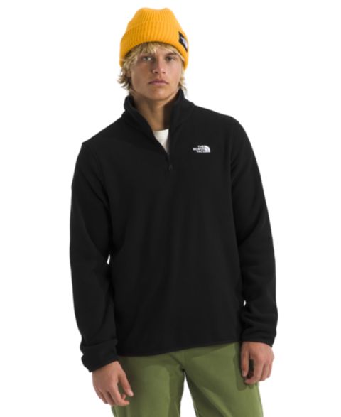 Мужская куртка The North Face Glacier Fleece Quarter-Zip, цвет: Чёрный