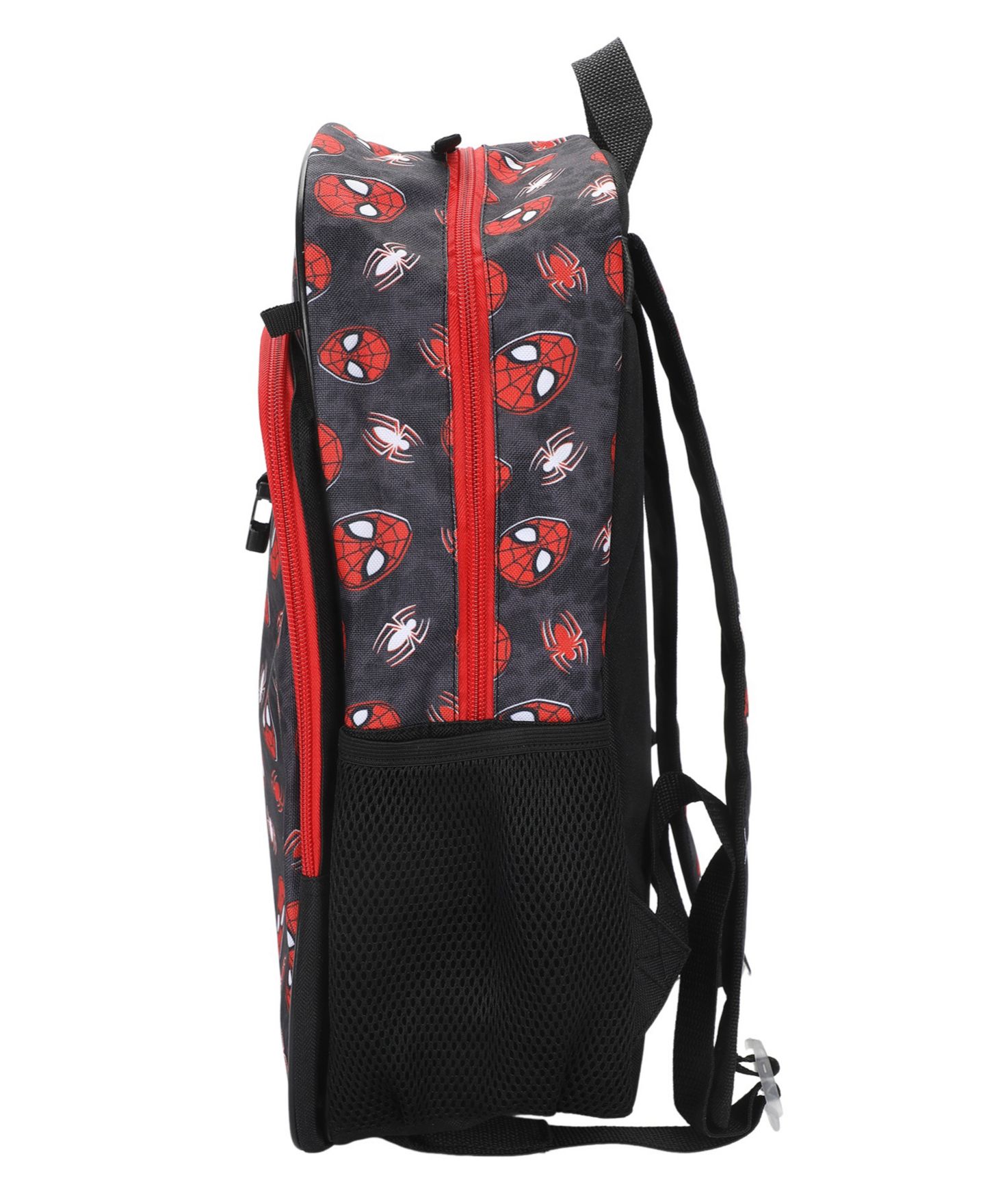 Сумки Spider-Man All Over Print Backpack, Lunch Bag, Pencil Case and Key Chain, 4-Piece Set для мальчиков, цвет: Чёрный / Красный — фото 5