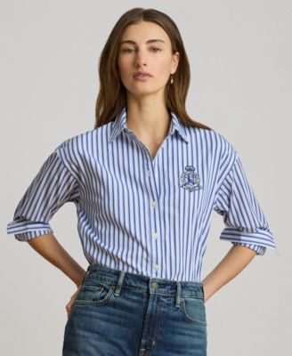 Women's Striped Long-Sleeve Shirt