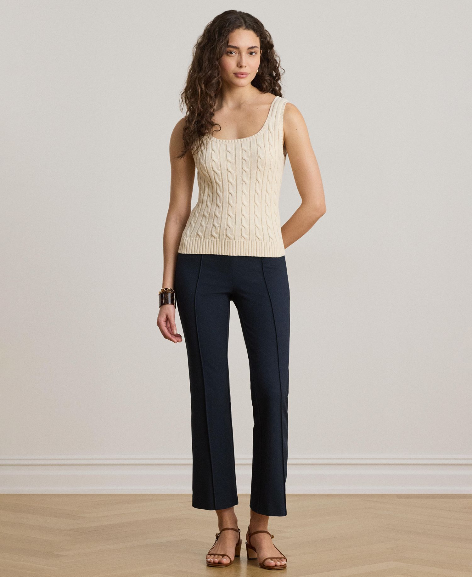 Women's Slim-Fit Sleeveless Sweater