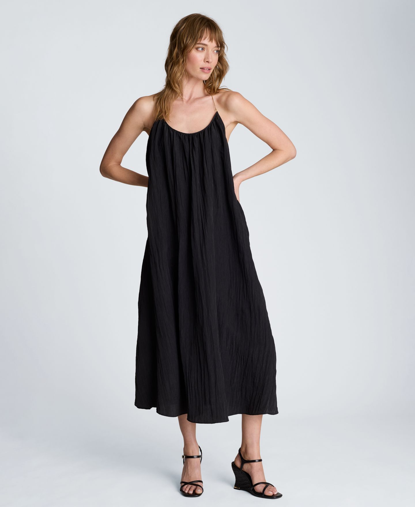Женское платье Kenneth Cole Halter Neck Midi, цвет: Чёрный — фото 2