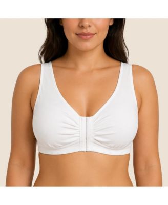 Women's Ease Cotton Front Closure Bra for Mastectomy