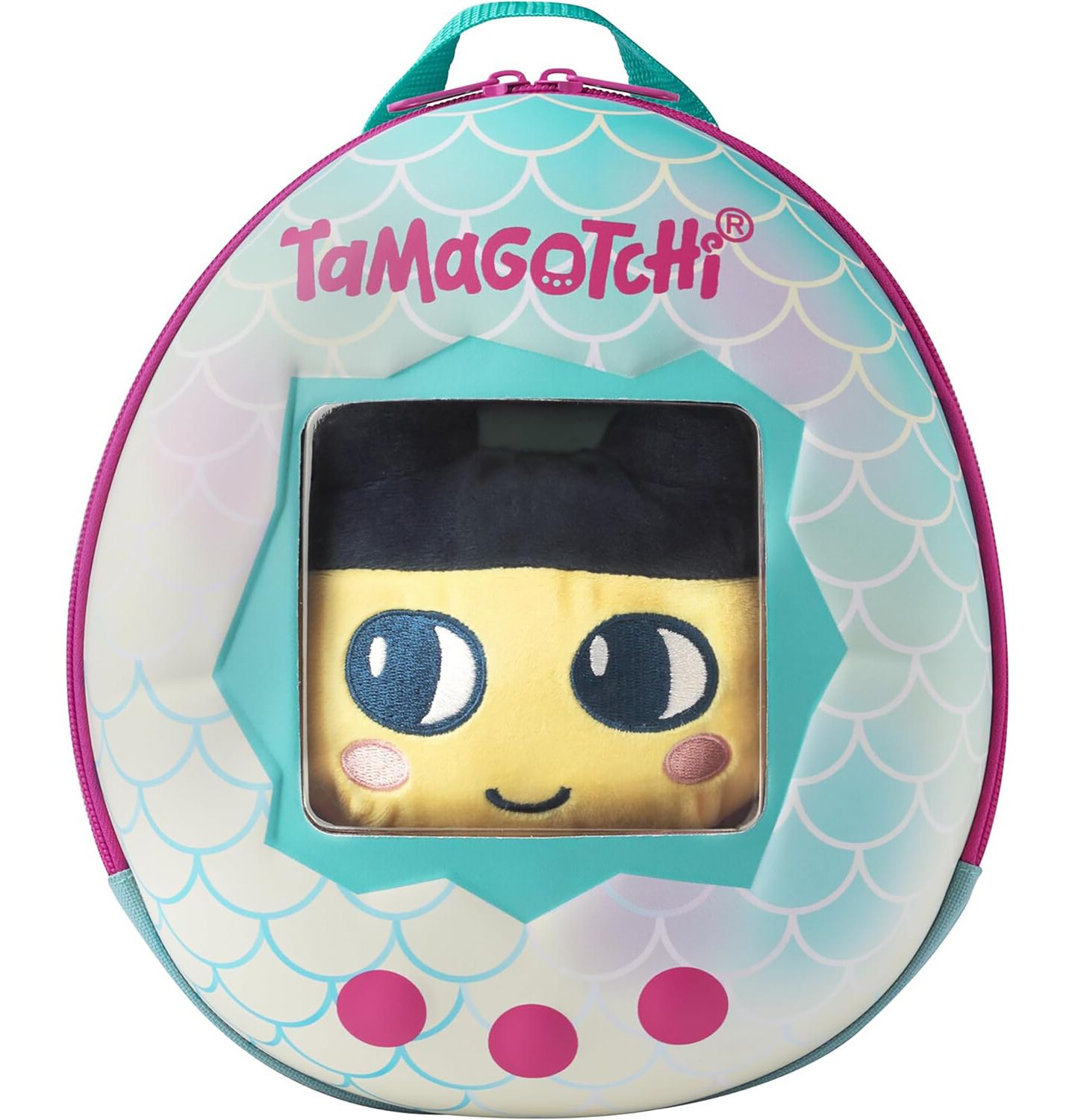 Детские мягкие игрушки Bandai Tamagotchi - Adventure Companion Backpack - Mametchi Plush — фото 1