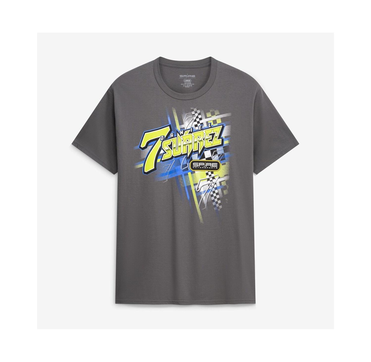 Men's Charcoal Daniel Suarez 7 Freeway Insurance T-Shirt