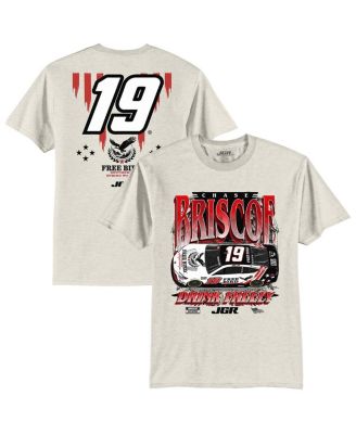 Men's Oatmeal Chase Briscoe 19 Free Bird Southern Spring Water Car T-Shirt