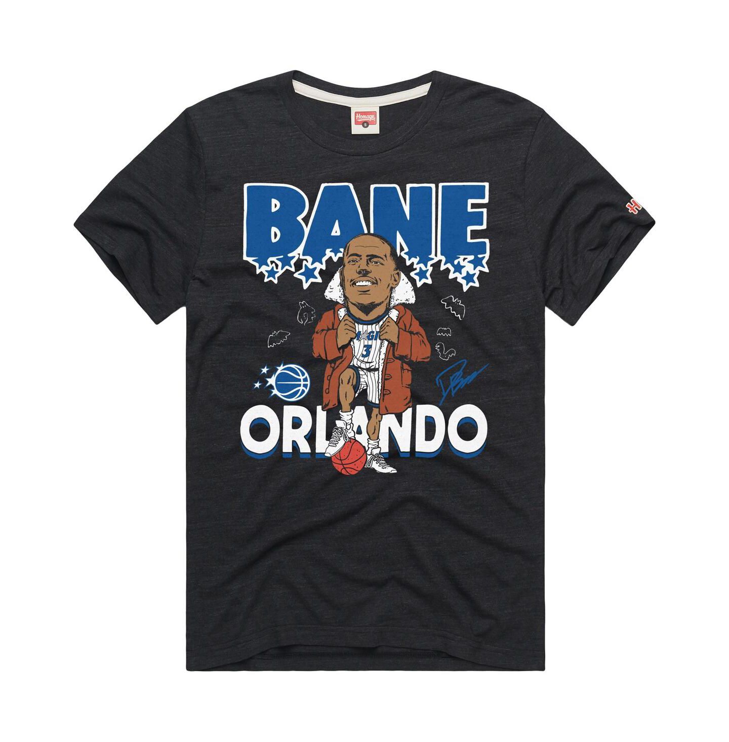 Футболка Homage Desmond Bane Charcoal Orlando Magic Signature Tri-Blend — фото 2