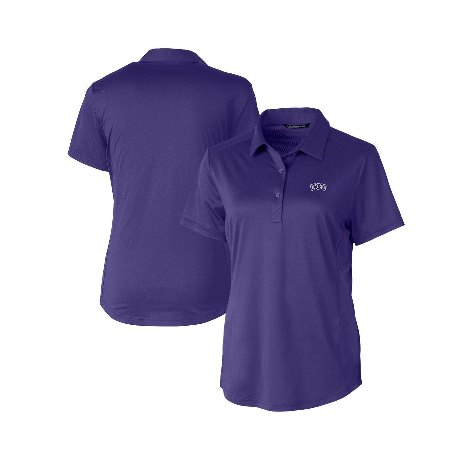 Women's Purple TCU Horned Frogs Prospect Textured Stretch Polo Shirt