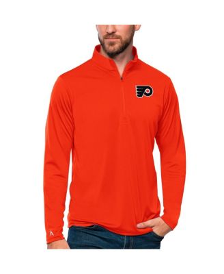 Men's Orange Philadelphia Flyers Tribute Quarter-Zip Pullover