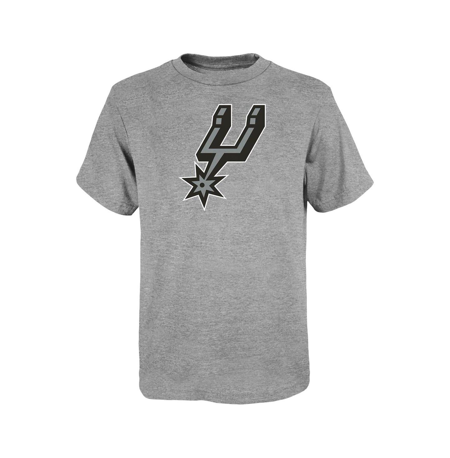 Детская футболка Outerstuff Gray San Antonio Spurs Primary Logo — фото 1