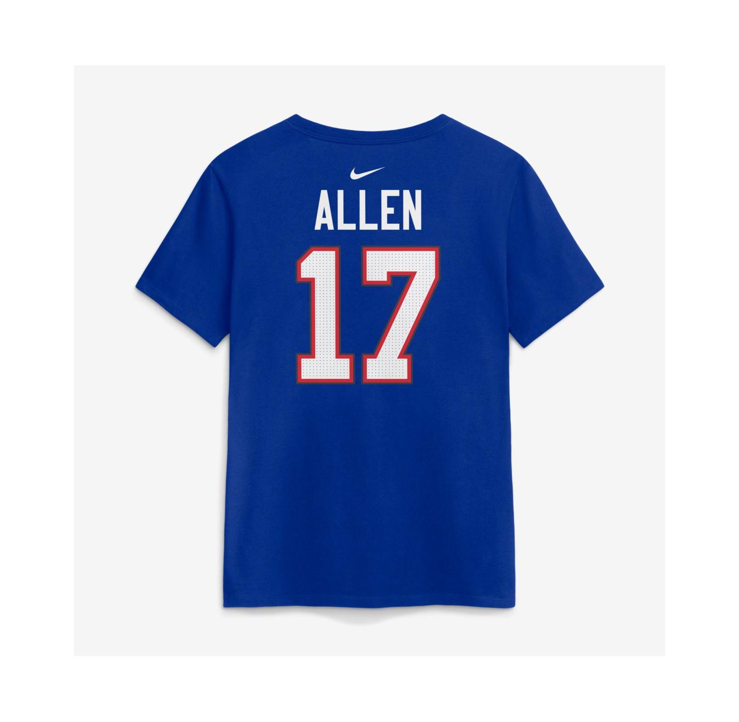 Women's Josh Allen Royal Buffalo Bills Player Name & Number T-Shirt