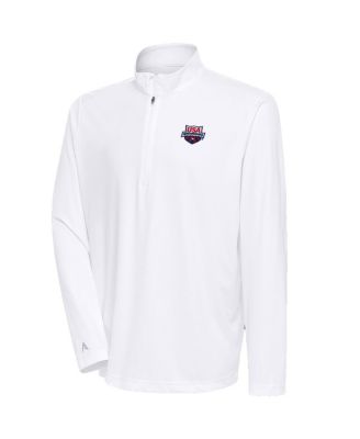 Men's White USA Swimming Tribute Quarter-Zip Pullover