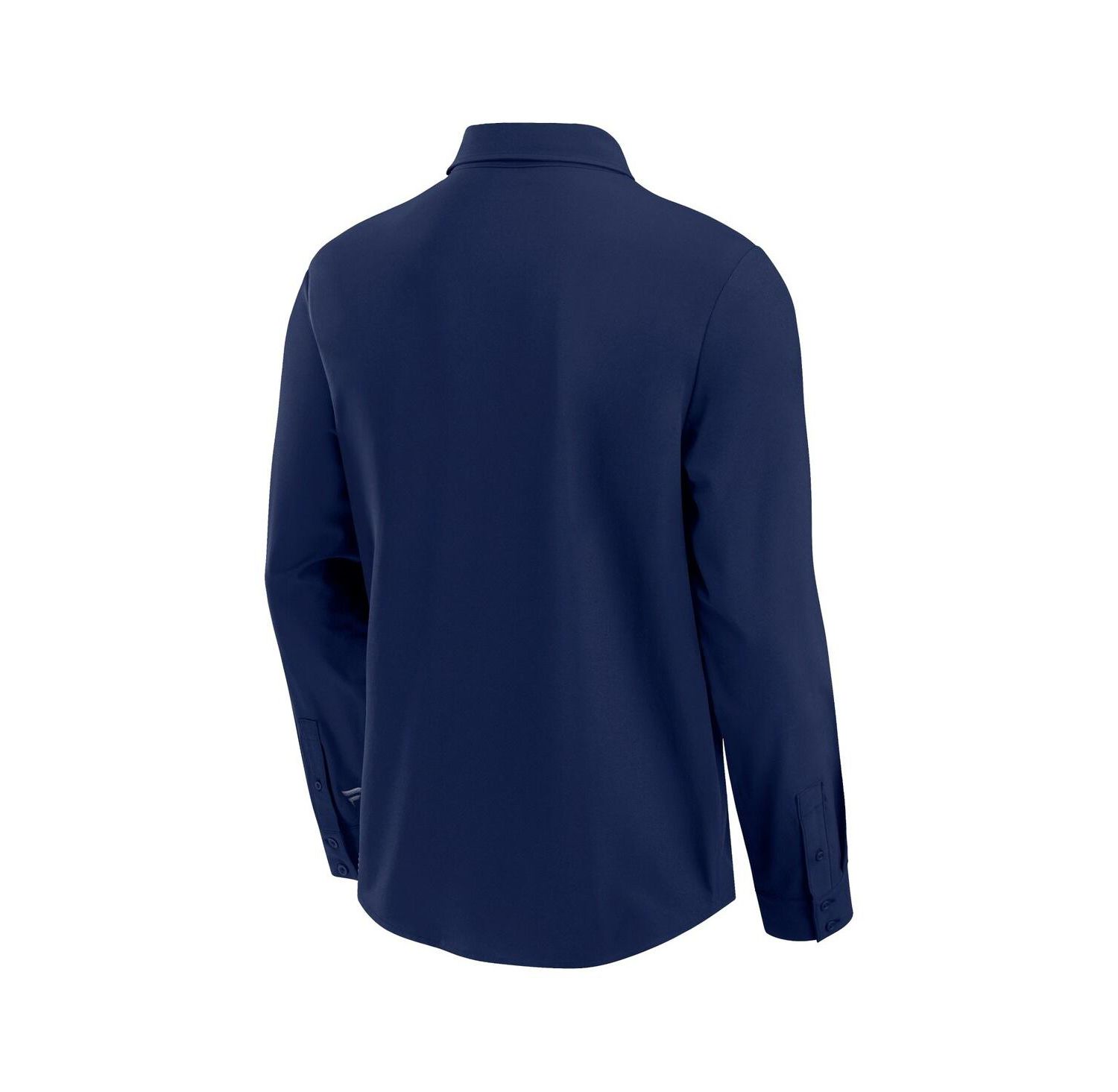 Men's Navy Cleveland Guardians Front Office Long Sleeve Button-Up Shirt