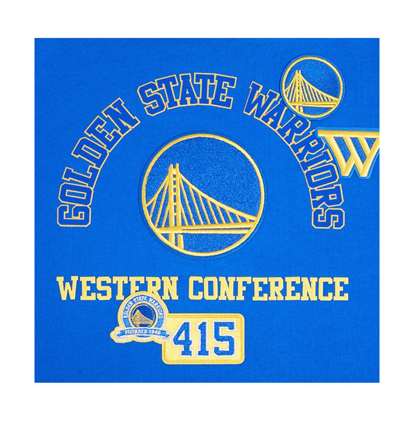 Мужское худи Pro Standard Royal Golden State Warriors Area Code Pullover — фото 4