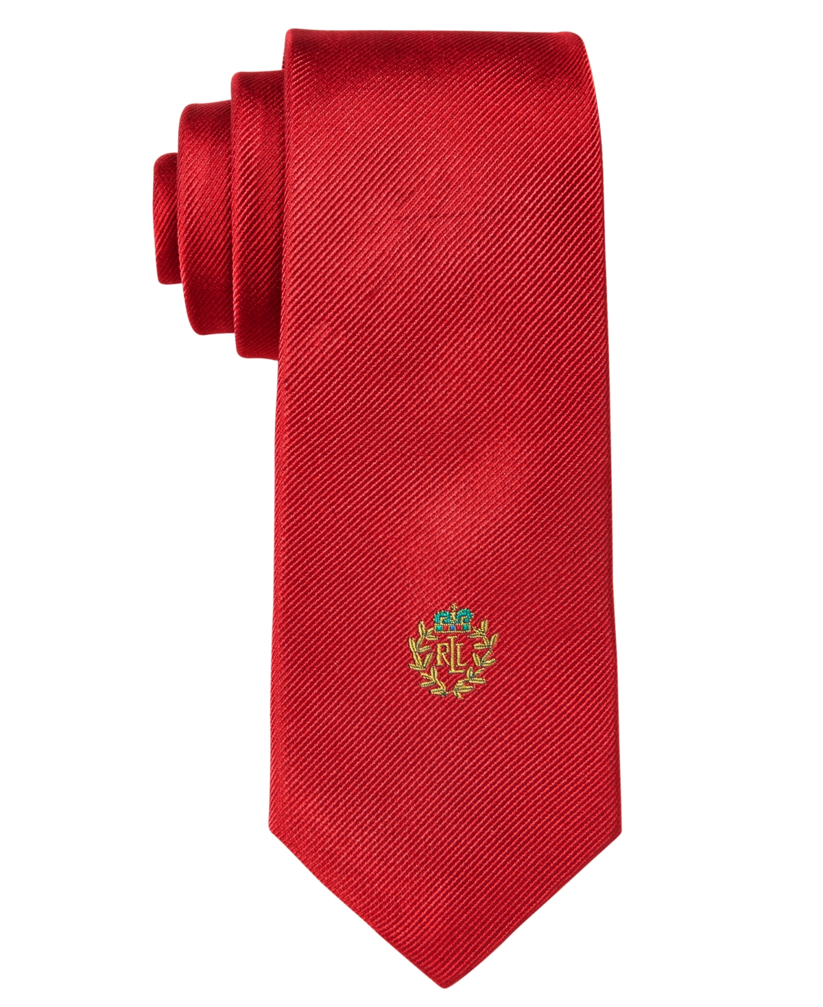Lauren Ralph Lauren Kids' Boys Solid Crest Tie In Red