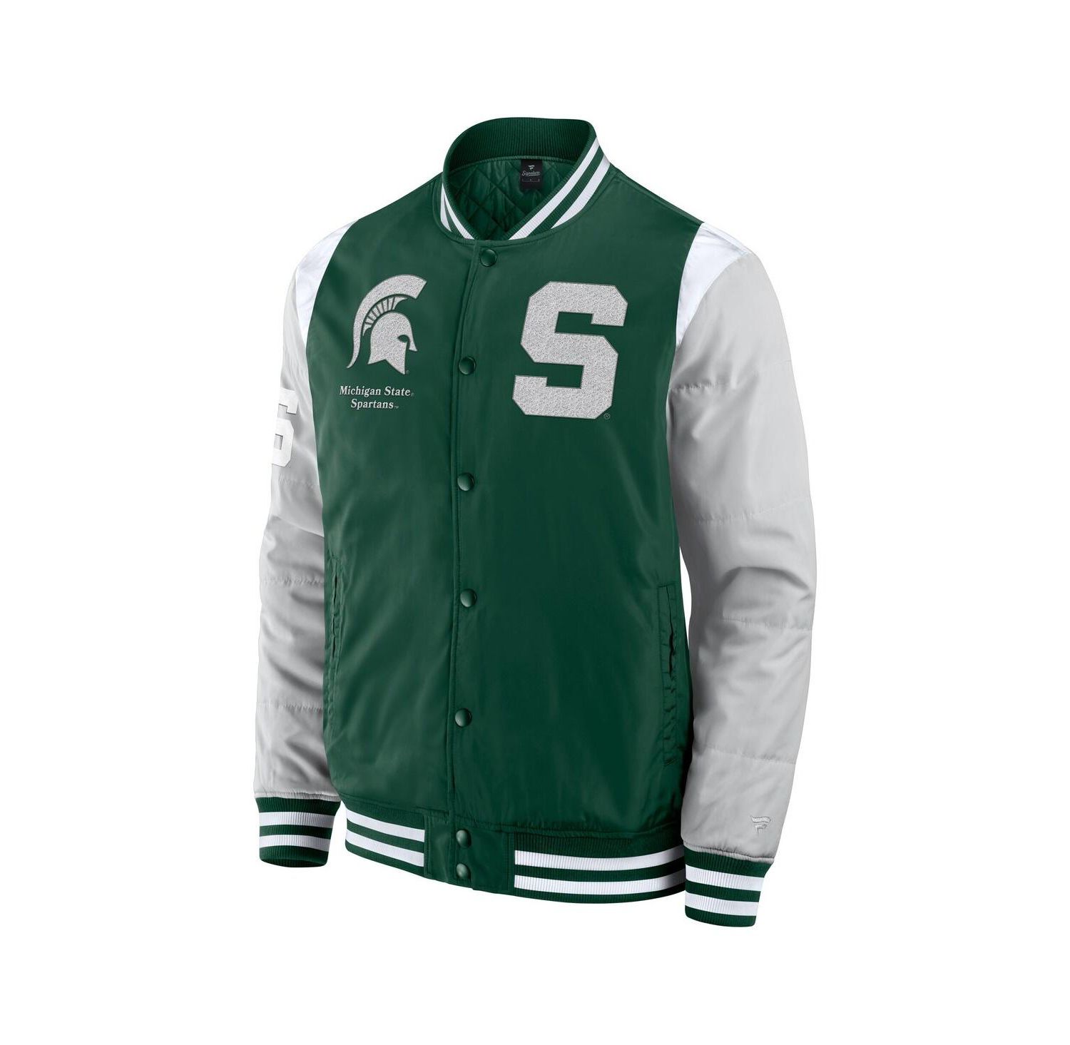 Men's Green Michigan State Spartans Elements Elite Full-Snap Jacket