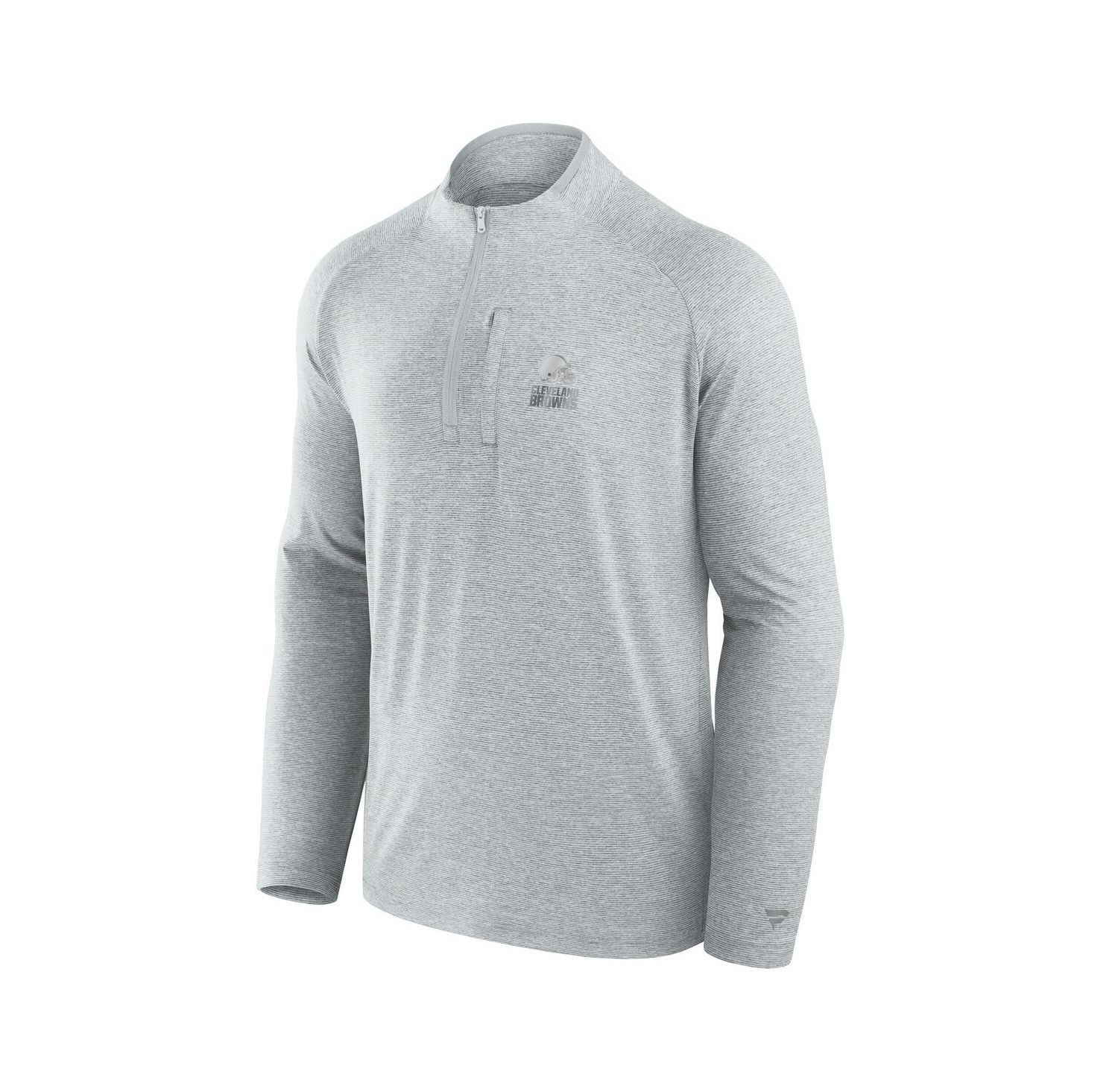 Men's and Women's Gray Cleveland Browns Front Office Performance Primary Quarter-Zip Jacket