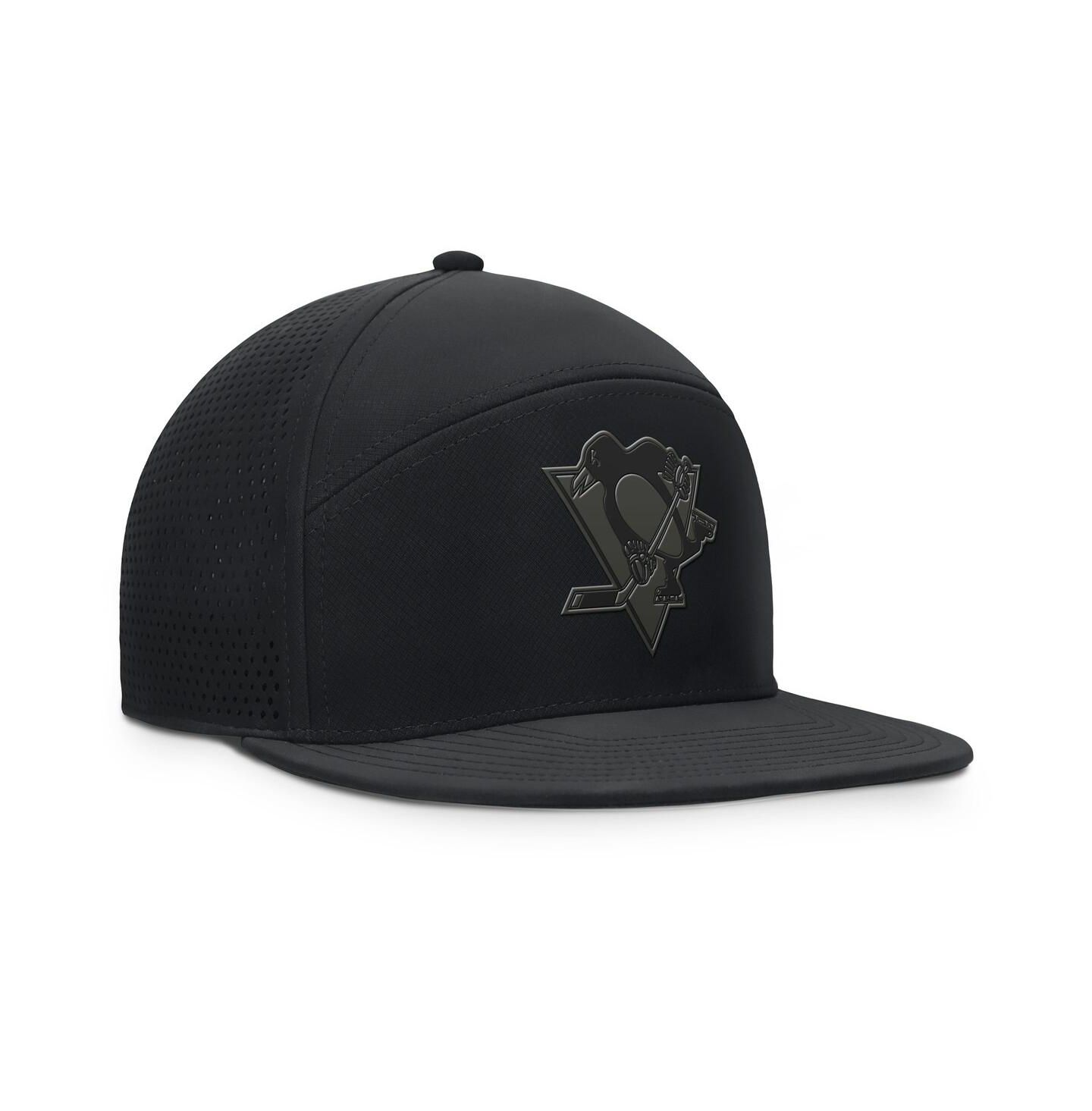 Мужская кепка Fanatics Black Pittsburgh Penguins Front Office Adjustable Hat — фото 3