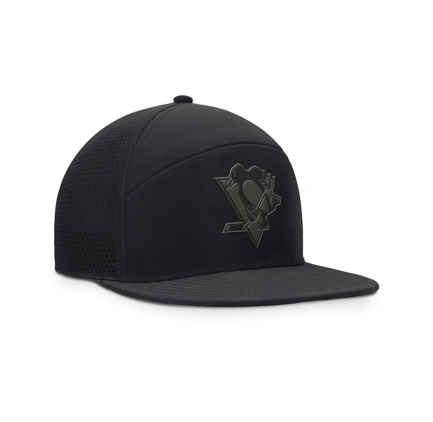 Men's Black Pittsburgh Penguins Front Office Adjustable Hat