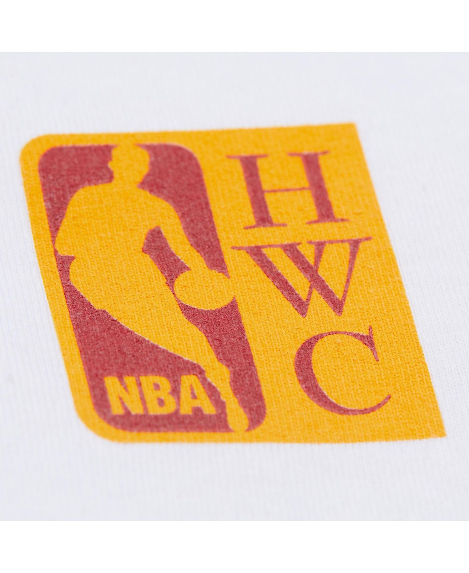 Men's White Houston Rockets Hardwood Classics Team Origins Vintage Logo T-Shirt