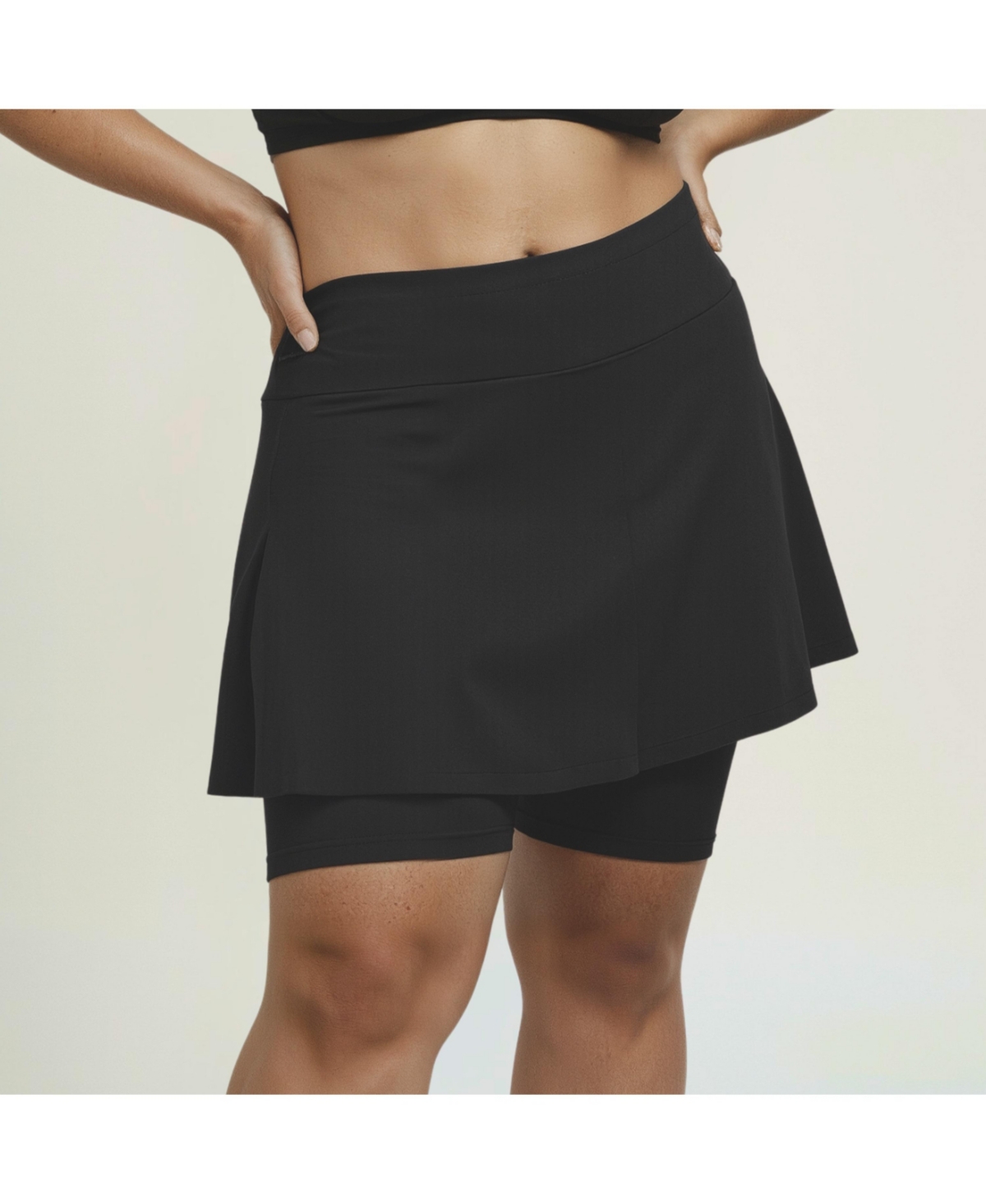 Calypsa Plus Midi Swim Skort